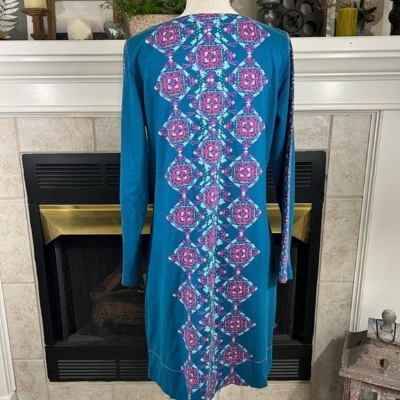 Hatley Midi Cotton Long Sleeve Dress with Vertical Pattern - Picture 4 of 14